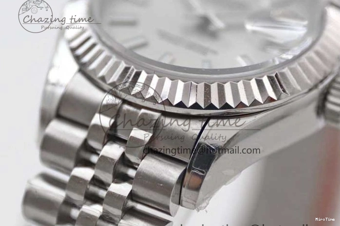 MiroTime 0103 Lady DateJust 28 SS TWF 1:1 Best Edition 904L Steel Silver Dial on President Bracelet NH Stylish 2178